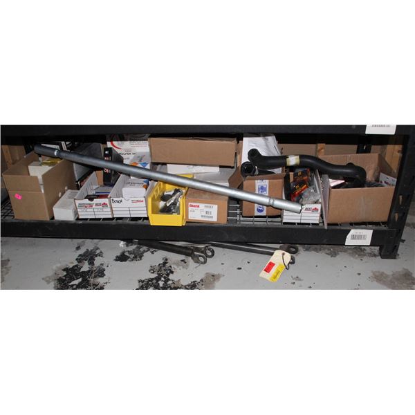 SHELF OF MISCELLANEOUS AUTOMATIVE PARTS