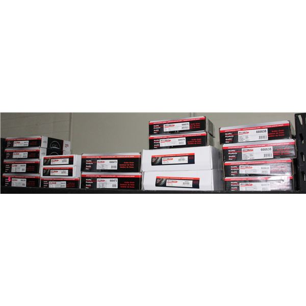 SHELF OF ASSORTED BRAKE ROTORS