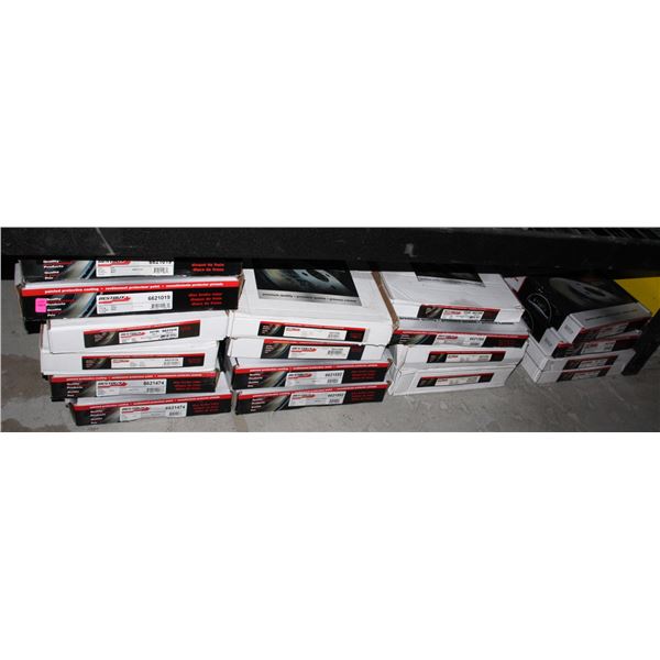 SHELF OF ASSORTED BRAKE ROTORS
