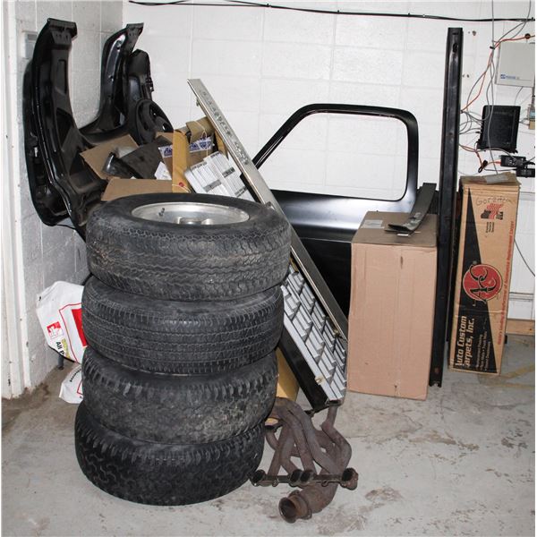 LARGE LOT OF CHEVY PROJECT TRUCK PARTS