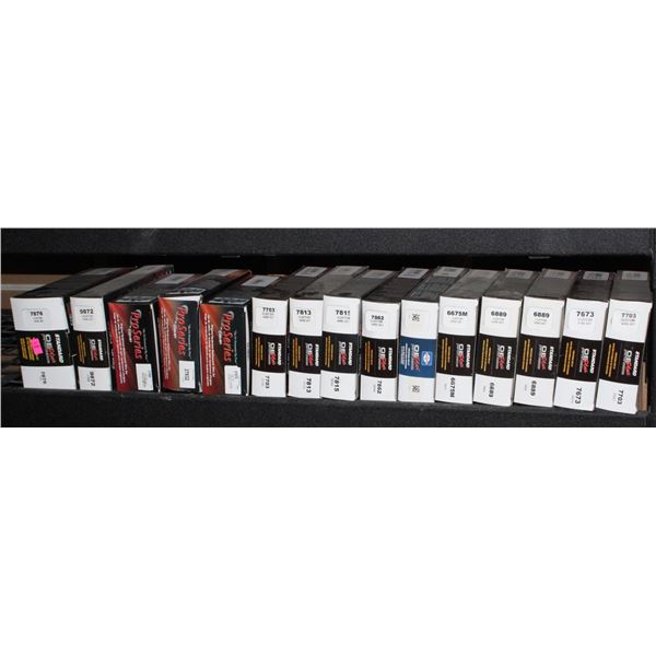 SHELF OF ASSORTED SPARK PLUG WIRE SETS