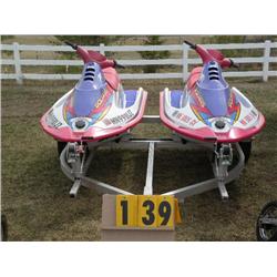 qty 2  1995 Polaris SL 750 W/2 plc trailer