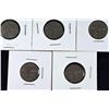 Image 1 : 5 Canada Nickels 1929, 1930 x 2 1931 x 2