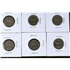 Image 1 : 6 Canada Nickels 1949 x 2, 1950 x 4