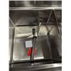Image 13 : 90" x 24" Three Tub Two Drain Boards Sink, Omcan 22117| R9FL