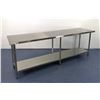 Image 1 : 96" x 24" Stainless Steel Work Table, Omcan 22070| GY3-FL