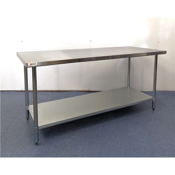 72" x 30" Stainless Steel Work Table, Omcan 22075| MR6-1