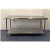 Image 3 : 72" x 30" Stainless Steel Work Table, Omcan 22075| MR6-1