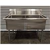 Image 2 : 53" x 30" Two Tub Sink, Omcan 22119| Con F