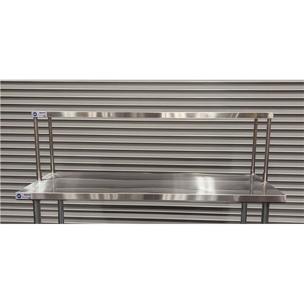 60" x 12" Stainless Single Over Shelf, Omcan 44617| ML6-3