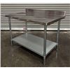 Image 2 : 48" x 30" Stainless Steel Work Table with 4" Backsplash, Omcan 22088| RBD