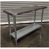 Image 2 : 48" x 18" Stainless Steel Work Table, Omcan 47721| MR4-2
