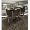 Image 4 : 41" x 24" Two Tub Sink, Omcan 22113| ConF