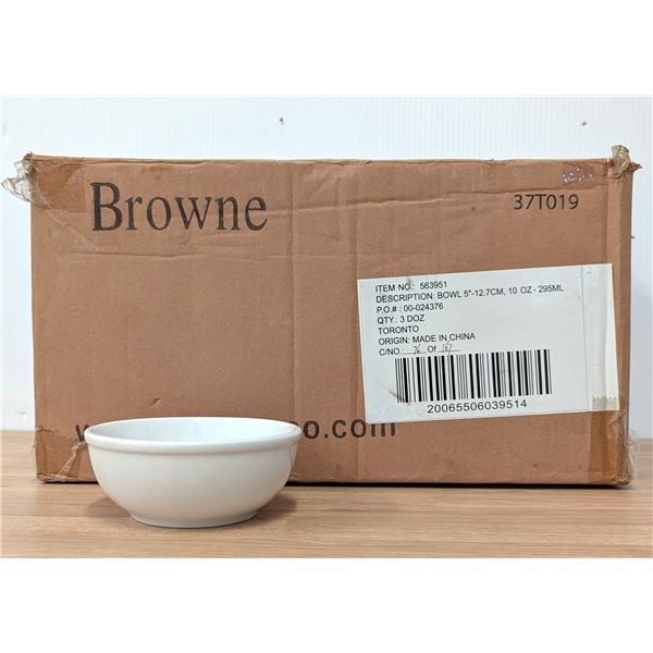5" Ceramic Cereal Bowls, Browne 563951 - Lot of 36 (1 Case)| MR1-1