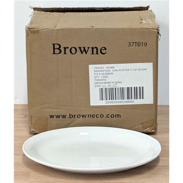 11-1/2" Oval Platters, Browne 563968 - Lot of 12 (1 Case)| MR1-1