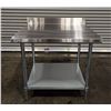 Image 1 : 36" x 30" Stainless Steel Work Table with 4" Backsplash, Omcan 22087| RBD