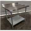 Image 2 : 36" x 30" Stainless Steel Work Table with 4" Backsplash, Omcan 22087| RBD