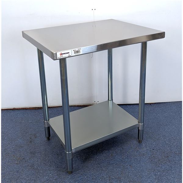 30" x 24" Stainless Steel Work Table, Omcan 22064| MR4-3