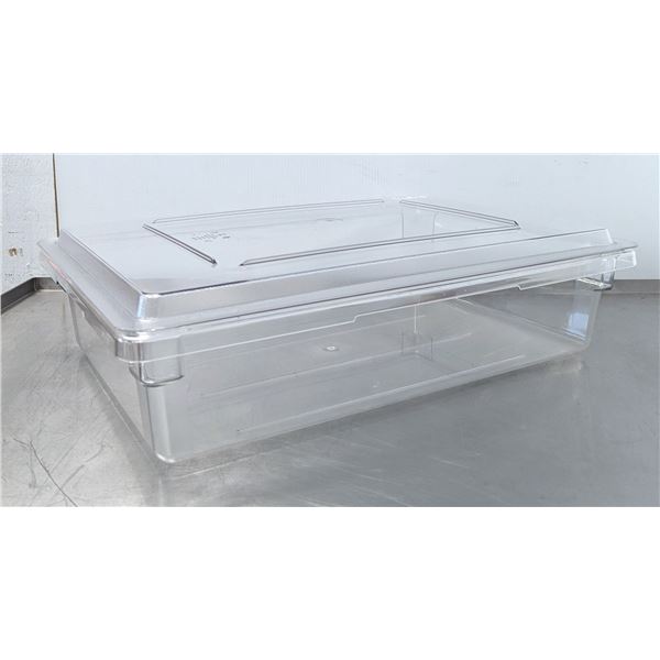 Cambro 26" x 18" x 6" Clear Polycarbonate Food Storage Box with Lid| L10-3