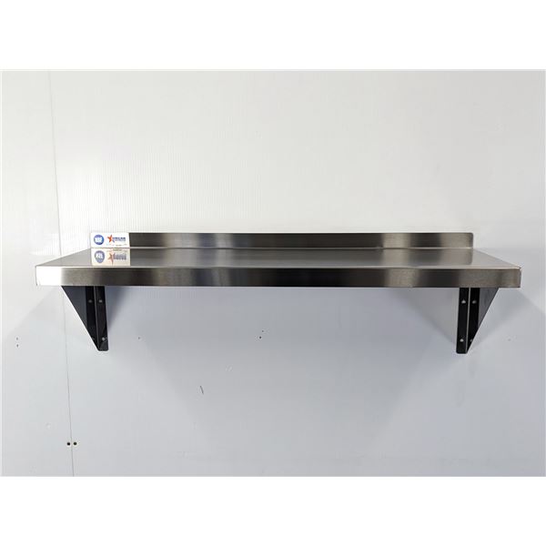 36" x 12" Stainless Wall Shelf, Omcan 22109 | RBD1-2
