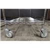 Image 5 : 60" x 24" 5-Tier Heavy Duty Wire Shelving With Wheels| R4-1