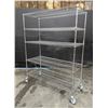 Image 3 : 60" x 24" 5-Tier Heavy Duty Wire Shelving With Wheels| L9-4