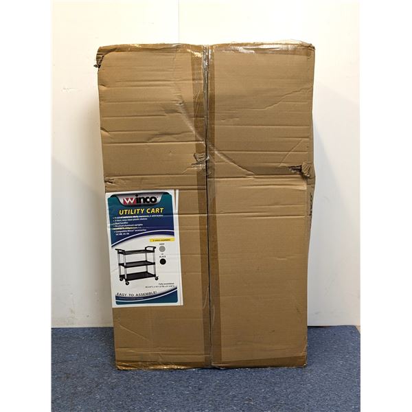 Winco Black Utility Cart, 400lb Capacity| MR1-1