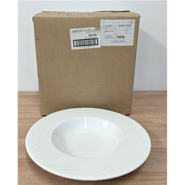 18-1/2oz Candour Cirrus White Pasta Bowls, Arcoroc FK774 - Lot of 12 (1 Case)| MR1-1