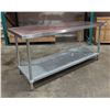 Image 1 : Efi 30" x 72" Stainless Steel Work Table| Rtable2/L11