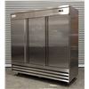 Image 1 : Avantco 178SS3FHC 81" Three Door Stainless Freezer| 219/Con