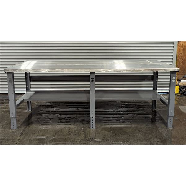 Uline 90" x 36" Stainless Steel Top Packing Table| SS5/RBD