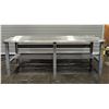 Image 1 : Uline 90" x 36" Stainless Steel Top Packing Table| SS5/RBD