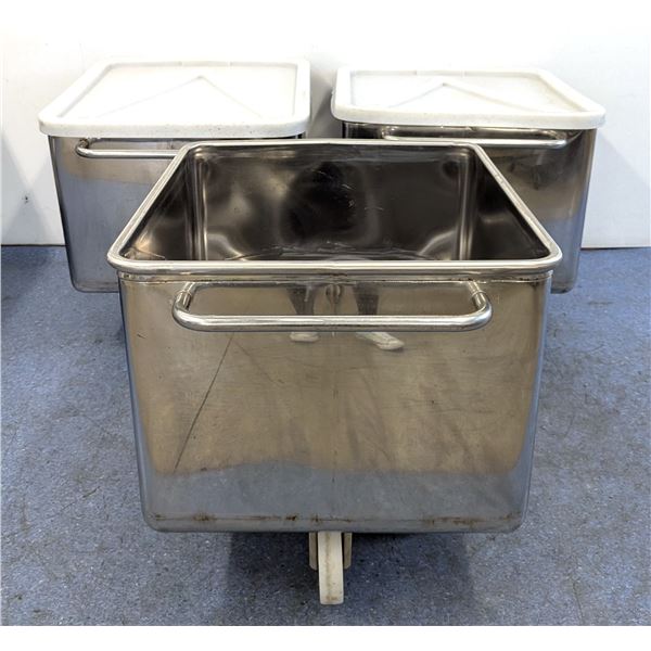 Stainless Steel Industrial Meat Trolleys - Lot of 3| R4FL