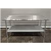 Image 1 : Uline 72" x 30" Stainless Steel Work Table| SS4/RBD