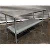 Image 2 : Uline 72" x 30" Stainless Steel Work Table| SS4/RBD