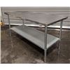 Image 3 : Uline 72" x 30" Stainless Steel Work Table| SS4/RBD