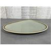 Image 2 : Terrastone Sage Green 10" Platters, Arcoroc FJ047 - Lot of 24 (2 Cases)| R6-2