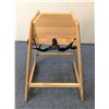 Image 5 : Natural Color Wooden High Chair, Omcan 80610| R3-2,3