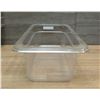 Image 2 : JD 1/4 Size 4" Deep Clear Plastic Polycarbonate Food Pans - Lot of 6| 1/4set2/L6CR1
