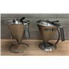 Image 1 : Stainless Steel Pastry Fillers W/Stands - Lot of 2| HAD34/FtC