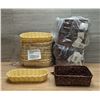 Image 1 : Polypropylene & Wooven Baskets - Lot of Approx. 130pcs| HAD7/CC2