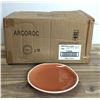 Image 1 : Canyon Ridge 6.5" Orange Plates, Arcoroc FJ626 - Lot of 36| L7L-2
