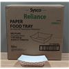 Image 1 : Sysco Reliance Paper Food Trays, Red Plaid- Lot of 1000 (1 Case)| PC1