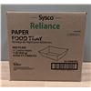 Image 3 : Sysco Reliance Paper Food Trays, Red Plaid- Lot of 1000 (1 Case)| PC1
