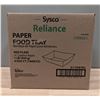 Image 3 : Sysco Reliance Paper Food Trays, Red Plaid- Lot of 1000 (1 Case)| PC1