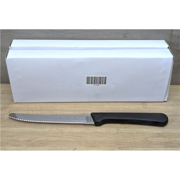 Rounded Tip, Narrow Blade Steak Knives, Omcan 11548 - Lot of 24 (2 Boxes)| L4CR7