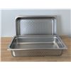 Image 2 : Full Size, 4" Deep Stainless Perforated Inserts - Lot of 2| JR 58105/L4-2