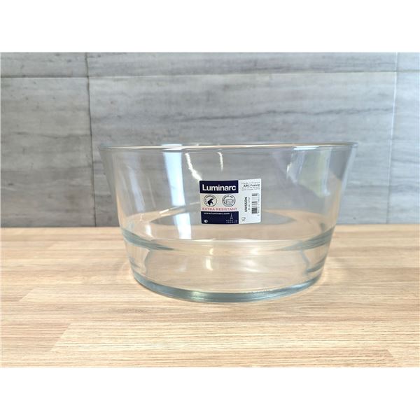 140oz Unisson Stackable Glass Bowls, Arcoroc L7829 - Lot of 6| R8-1