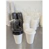 Image 1 : White Paper Cups W/Brown & White Lids - Lot of Approx. 1650pcs| AE8/R2-1