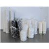 Image 2 : White Paper Cups W/Brown & White Lids - Lot of Approx. 1650pcs| AE8/R2-1